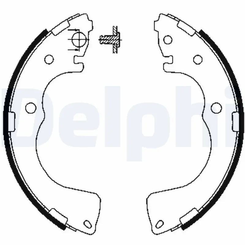 Handler.Part Brake shoe set DELPHI LS1904 1