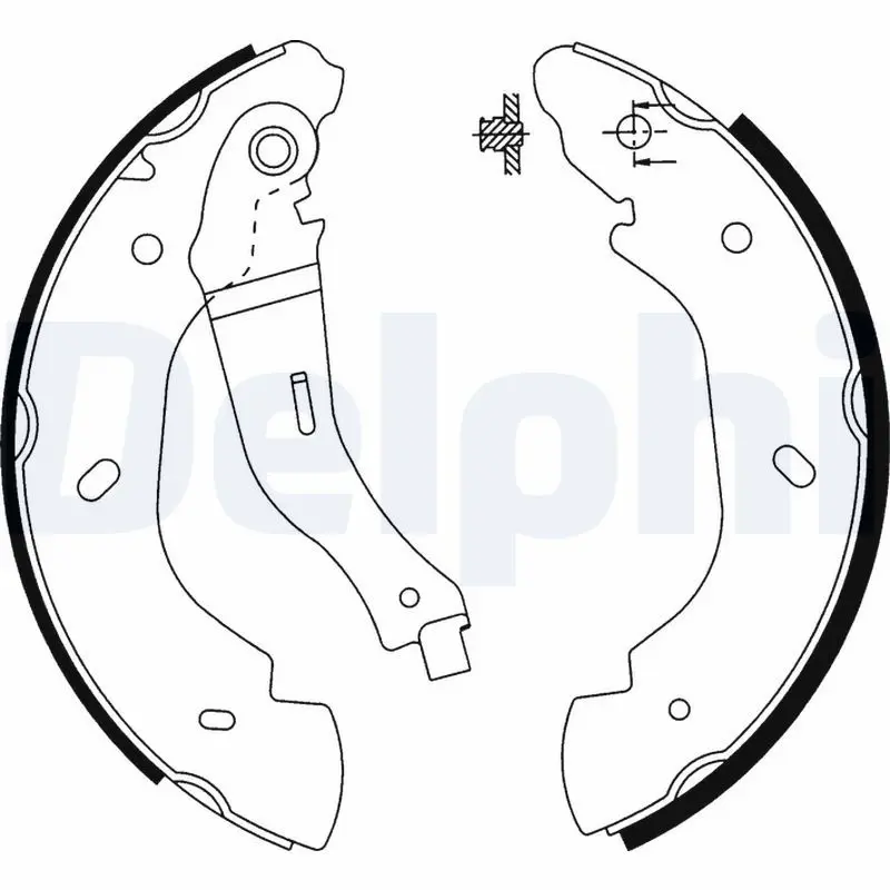 Handler.Part Brake shoe set DELPHI LS1915 1