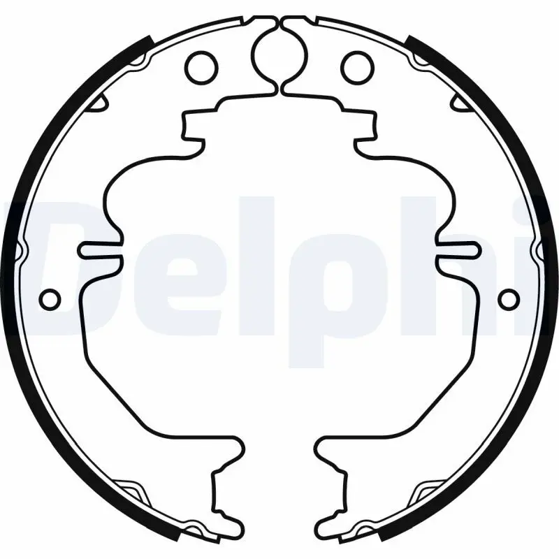 Handler.Part Brake shoe set, parking brake DELPHI LS2053 1