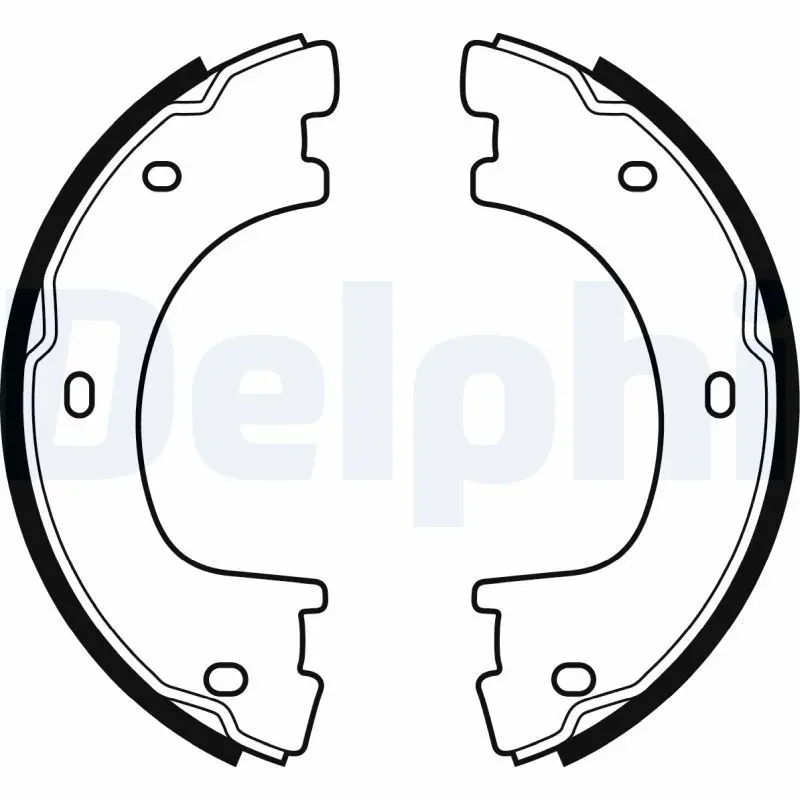 Handler.Part Brake shoe set, parking brake DELPHI LS2054 1