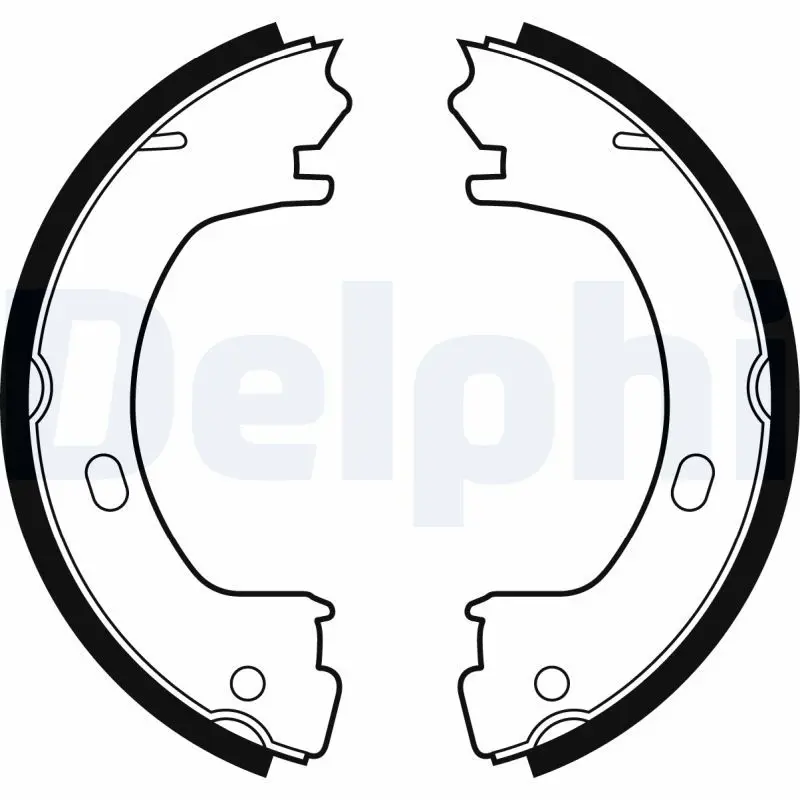 Handler.Part Brake shoe set, parking brake DELPHI LS1960 1