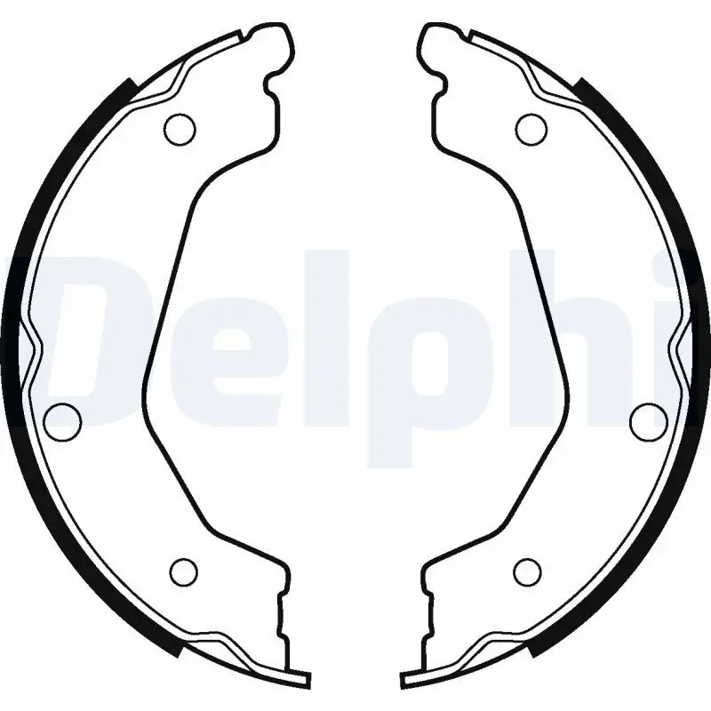 Handler.Part Brake shoe set, parking brake DELPHI LS2043 1