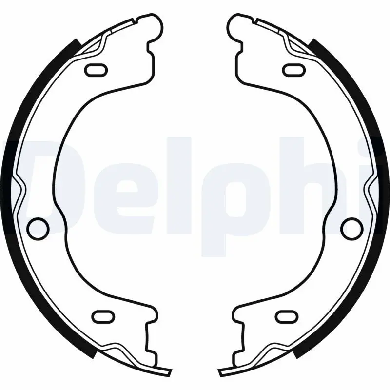 Handler.Part Brake shoe set, parking brake DELPHI LS2048 1