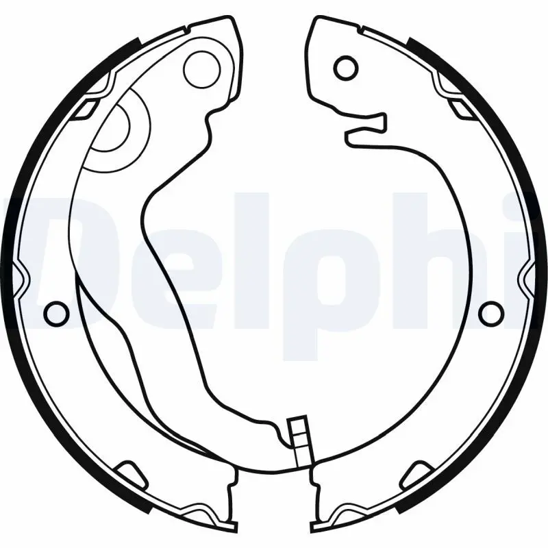 Handler.Part Brake shoe set, parking brake DELPHI LS2051 1