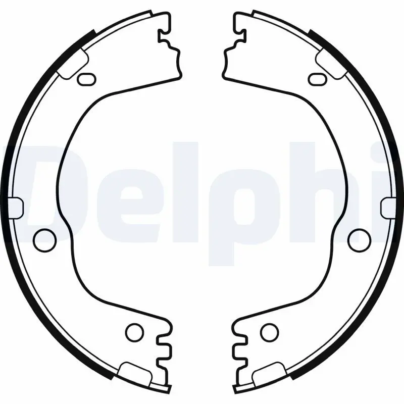 Handler.Part Brake shoe set, parking brake DELPHI LS2081 1