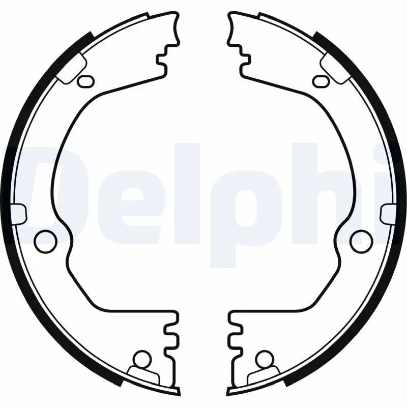 Handler.Part Brake shoe set, parking brake DELPHI LS2090 1