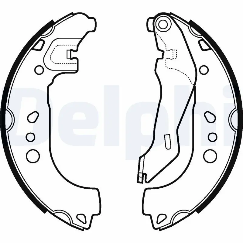 Handler.Part Brake shoe set DELPHI LS2107 1