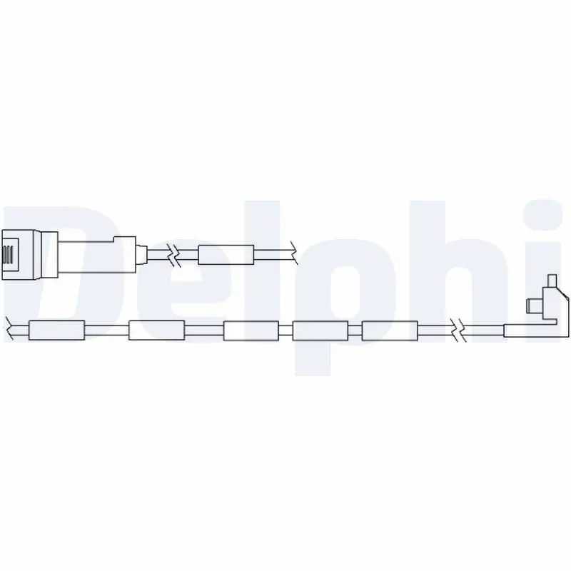 Handler.Part Warning contact set, brake pad wear DELPHI LZ0107 1