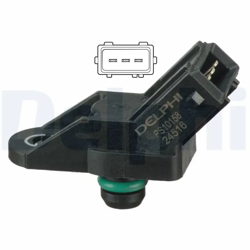 Handler.Part Sensor, intake manifold pressure DELPHI PS10158 1