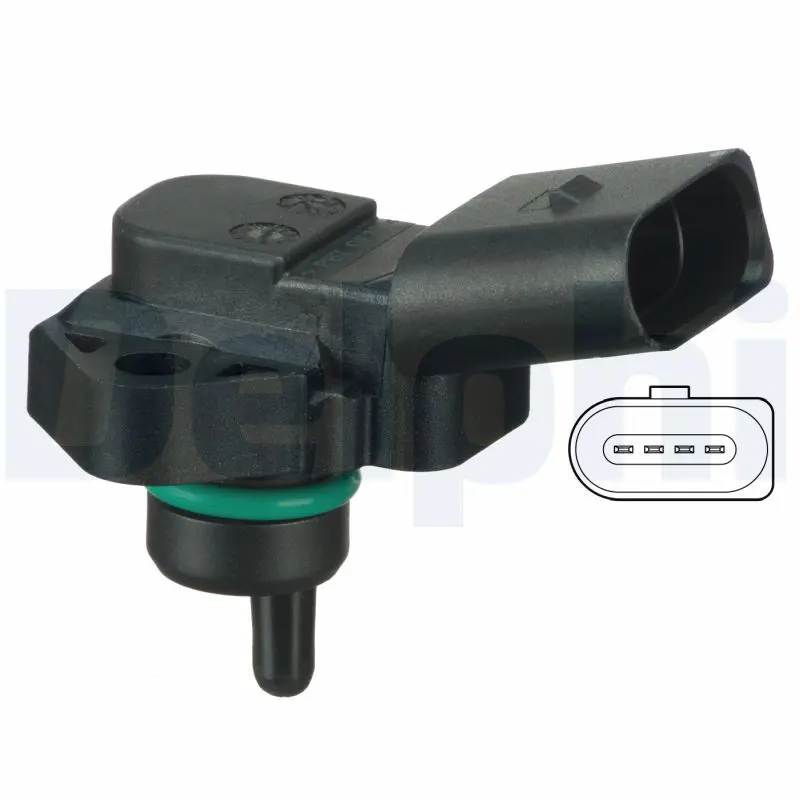 Handler.Part Sensor, intake manifold pressure DELPHI PS10098 1