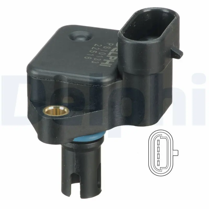 Handler.Part Sensor, intake manifold pressure DELPHI PS10133 1