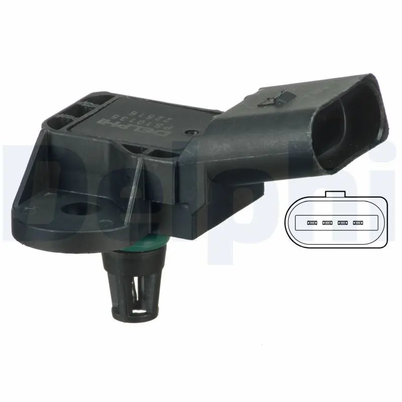 Handler.Part Sensor, intake manifold pressure DELPHI PS10135 1