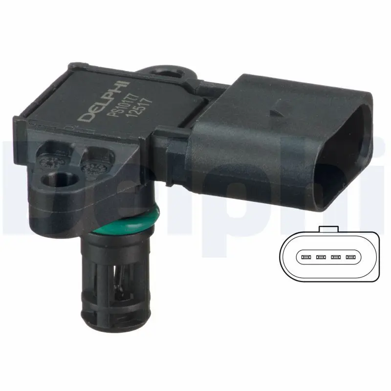 Handler.Part Sensor, intake manifold pressure DELPHI PS10177 1