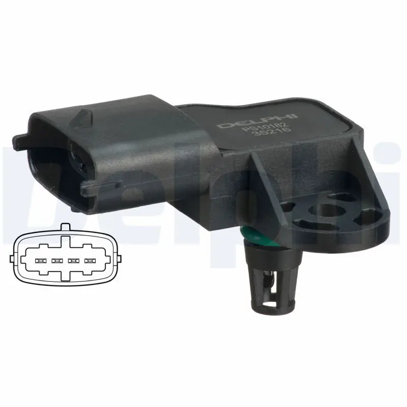 Handler.Part Sensor, intake manifold pressure DELPHI PS10182 1