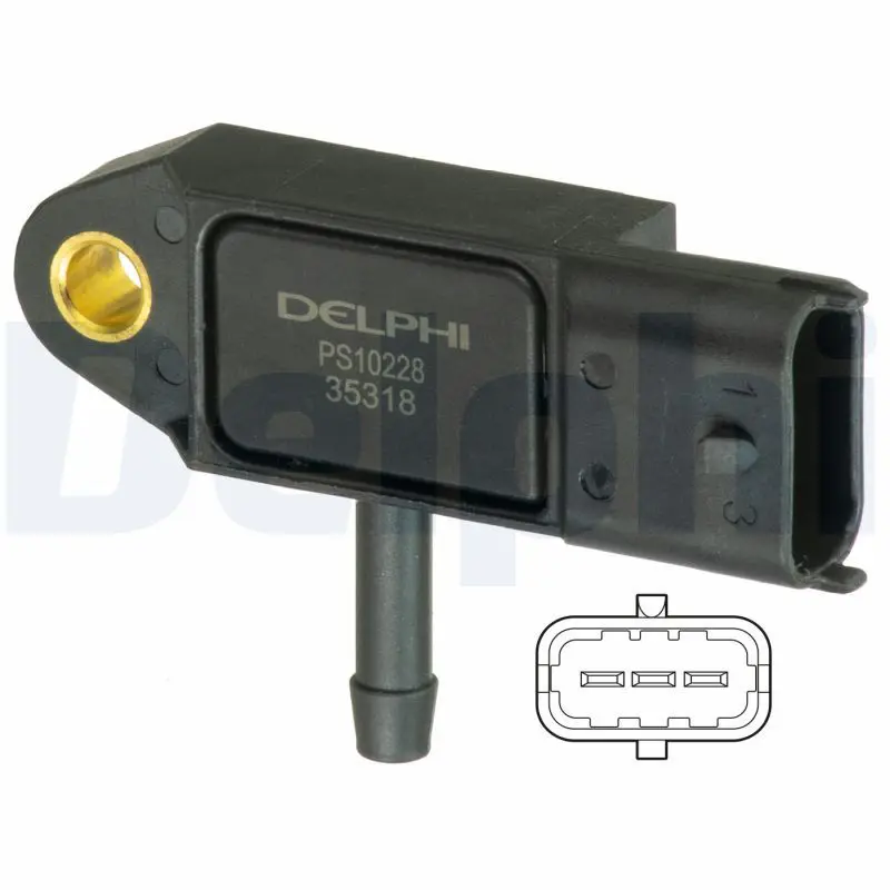 Handler.Part Sensor, intake manifold pressure DELPHI PS10228 1