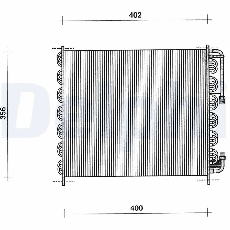 Handler.Part Condenser, air conditioning DELPHI TSP0225009 1