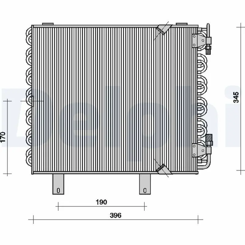 Handler.Part Condenser, air conditioning DELPHI TSP0225019 1