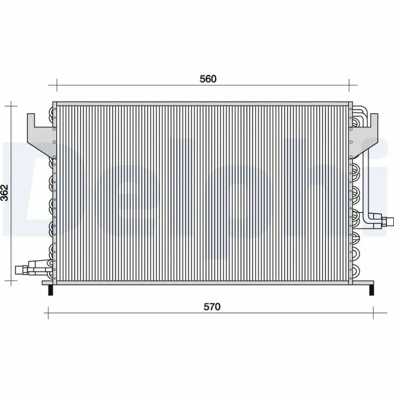 Handler.Part Condenser, air conditioning DELPHI TSP0225024 1