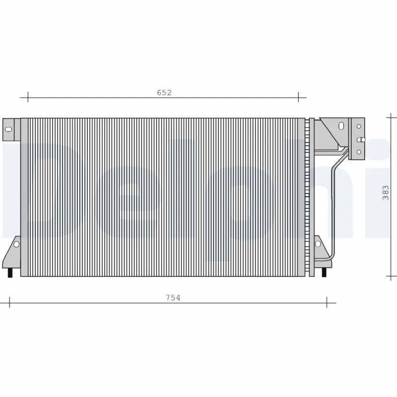 Handler.Part Condenser, air conditioning DELPHI TSP0225025 1