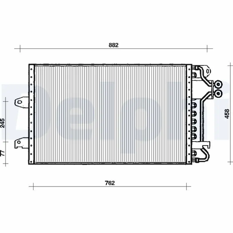 Handler.Part Condenser, air conditioning DELPHI TSP0225030 1