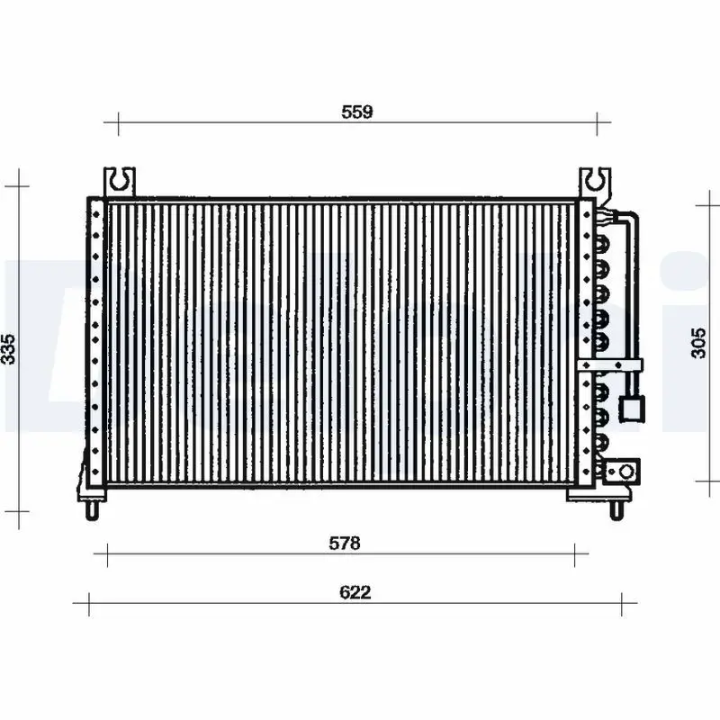 Handler.Part Condenser, air conditioning DELPHI TSP0225034 1