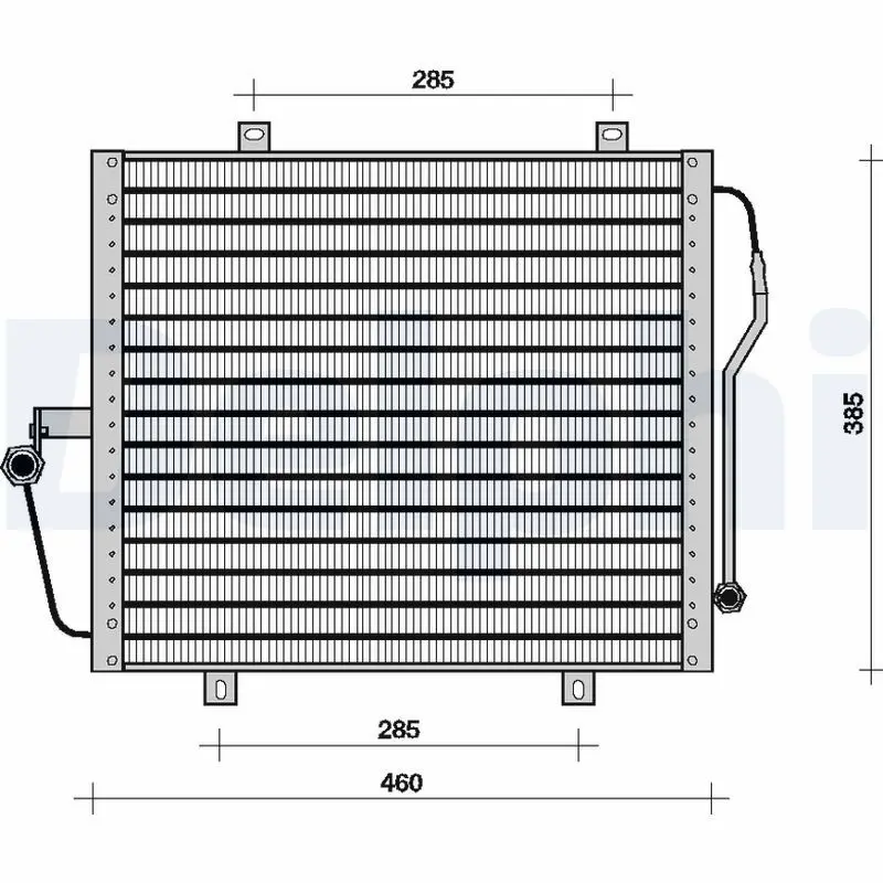 Handler.Part Condenser, air conditioning DELPHI TSP0225056 1