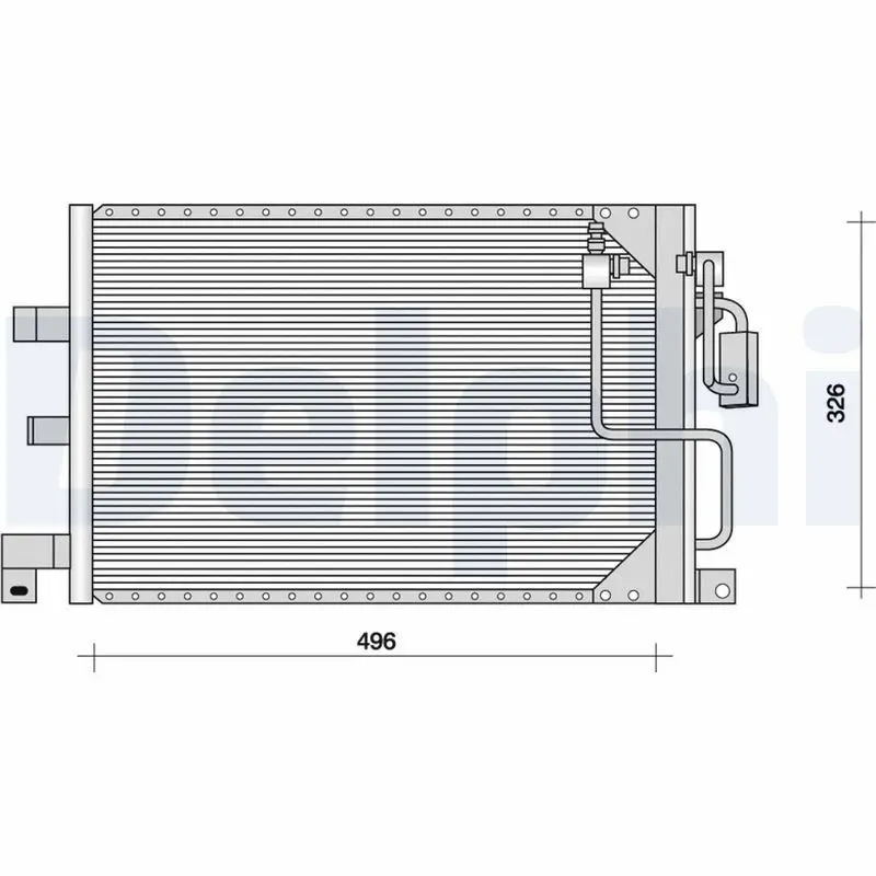 Handler.Part Condenser, air conditioning DELPHI TSP0225067 1