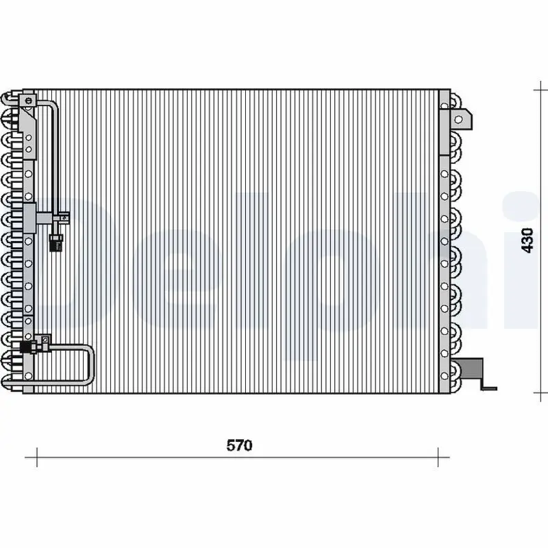 Handler.Part Condenser, air conditioning DELPHI TSP0225076 1