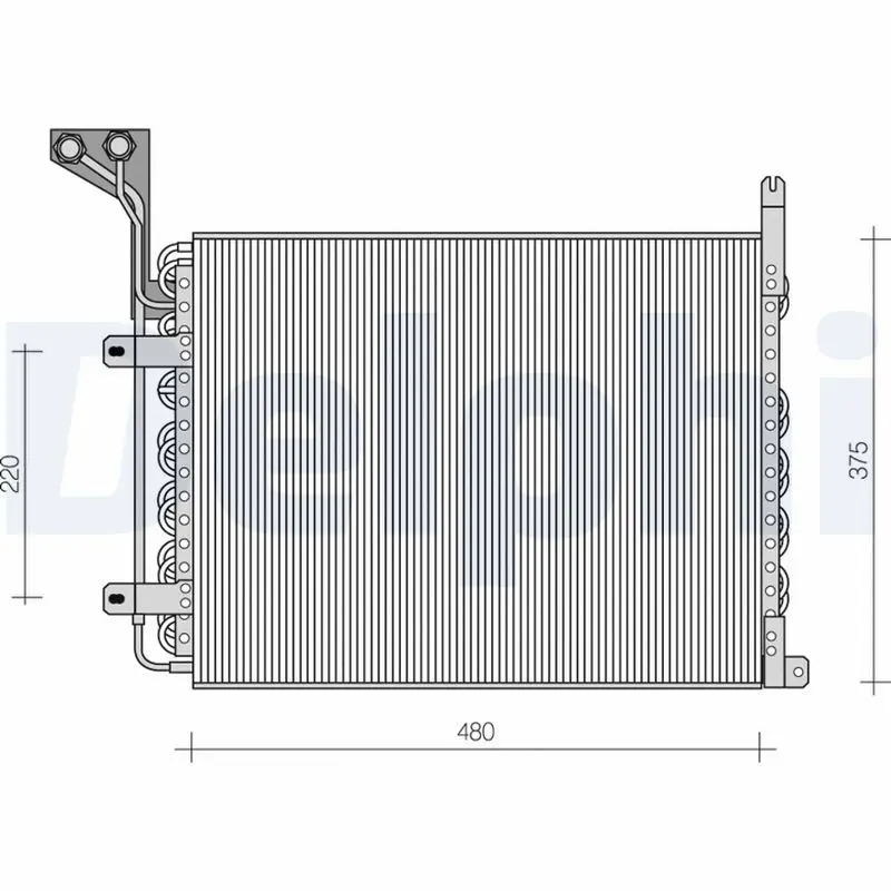 Handler.Part Condenser, air conditioning DELPHI TSP0225082 1