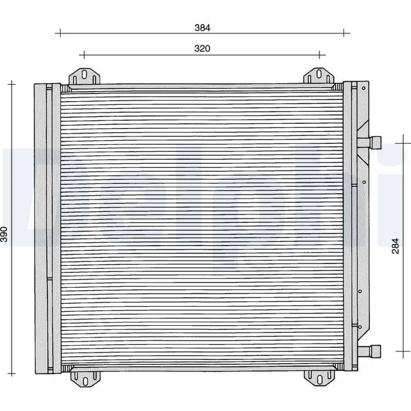 Handler.Part Condenser, air conditioning DELPHI TSP0225104 1