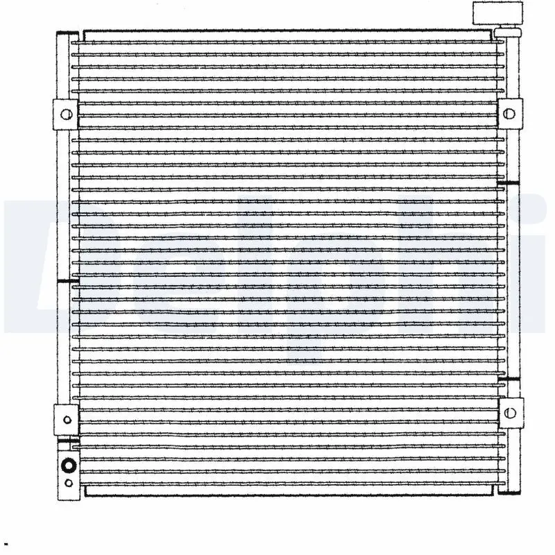 Handler.Part Condenser, air conditioning DELPHI TSP0225137 1