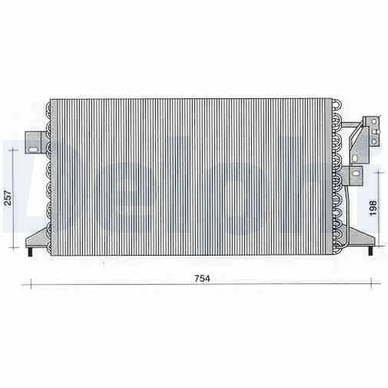 Handler.Part Condenser, air conditioning DELPHI TSP0225247 1