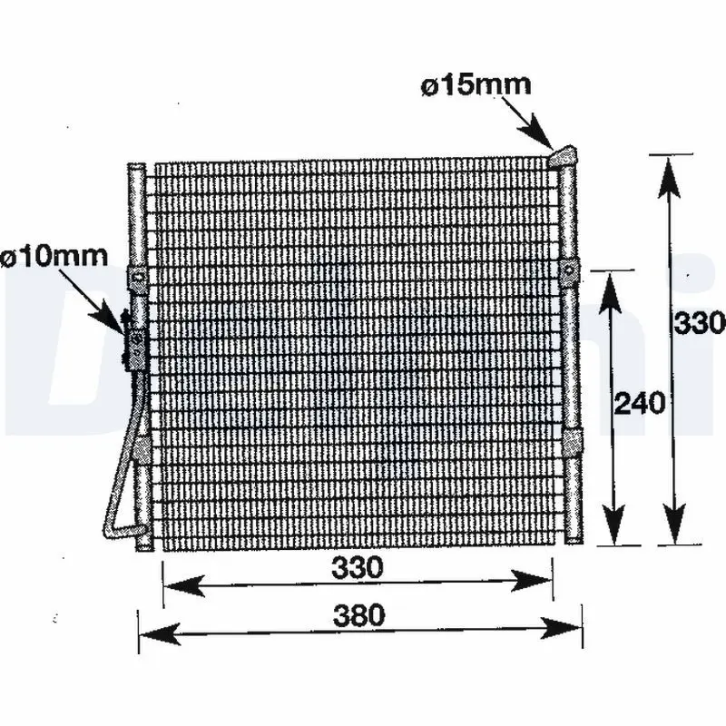 Handler.Part Condenser, air conditioning DELPHI TSP0225278 1