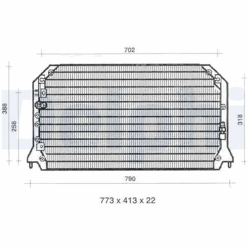 Handler.Part Condenser, air conditioning DELPHI TSP0225310 1