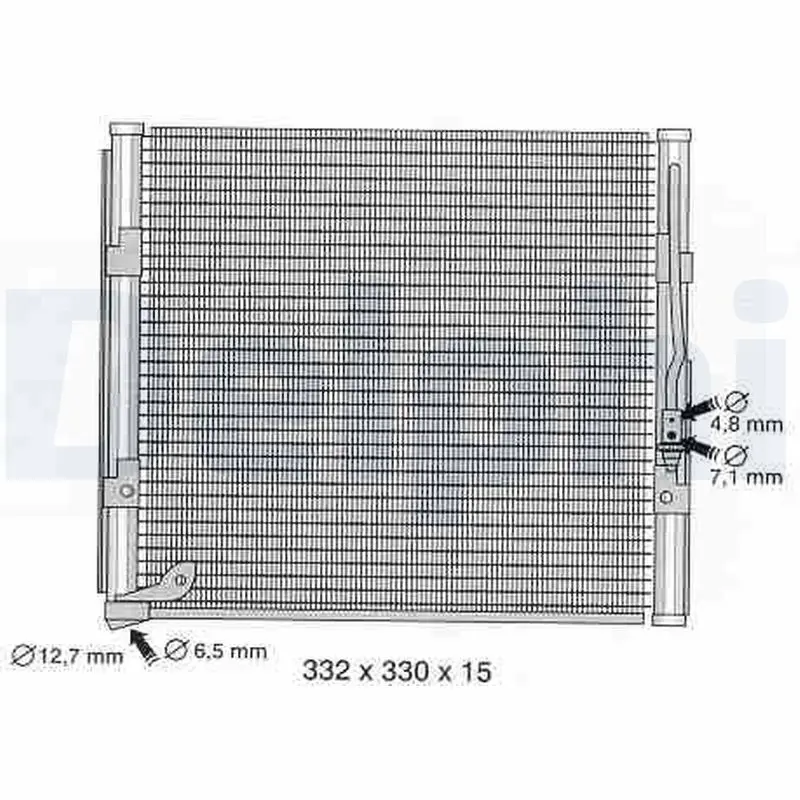 Handler.Part Condenser, air conditioning DELPHI TSP0225366 1