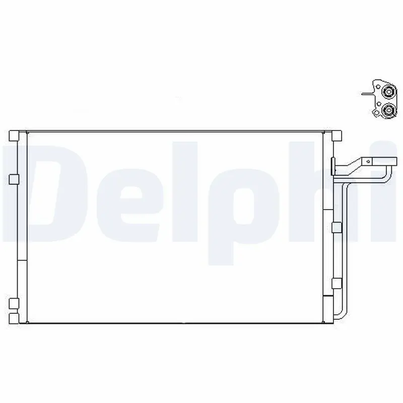 Handler.Part Condenser, air conditioning DELPHI TSP0225659 1