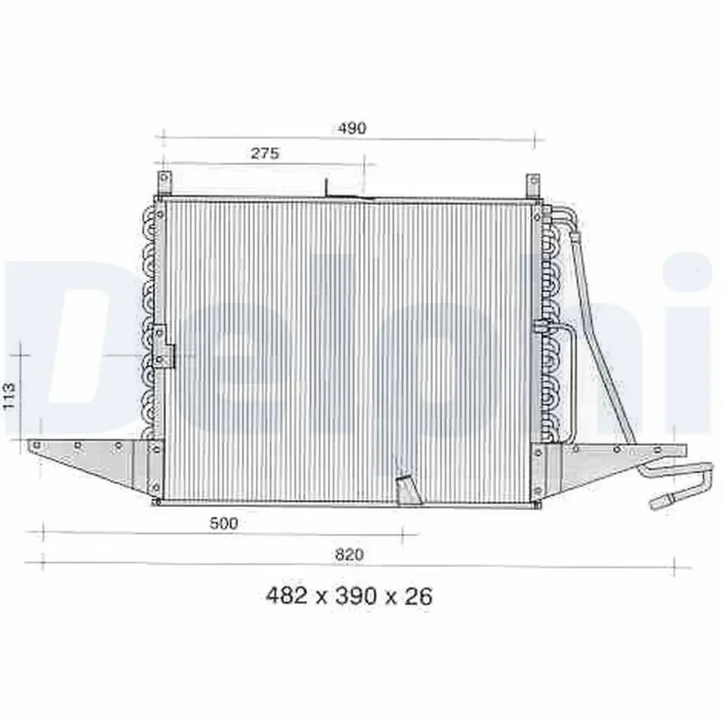 Handler.Part Condenser, air conditioning DELPHI TSP0225273 1