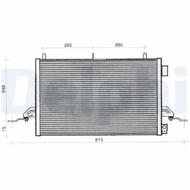 Handler.Part Condenser, air conditioning DELPHI TSP0225276 1