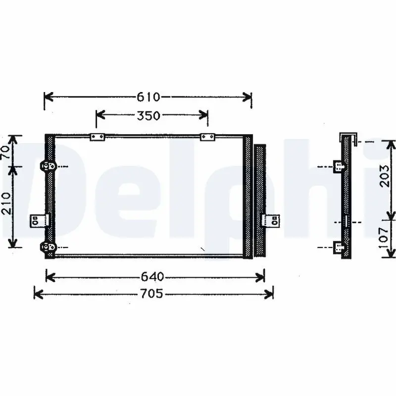 Handler.Part Condenser, air conditioning DELPHI TSP0225367 1