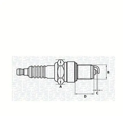 Handler.Part Spark plug Magneti Marelli 062000770304 1