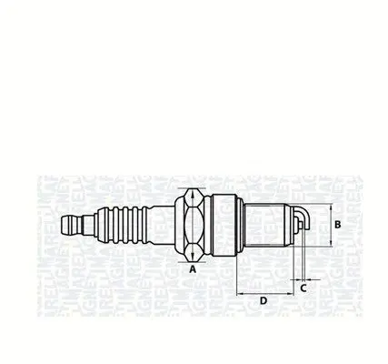 Handler.Part Spark plug Magneti Marelli 062000771304 1