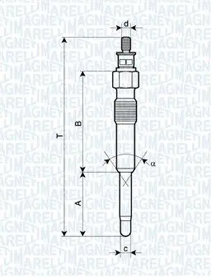 Handler.Part Glow plug Magneti Marelli 062900007304 1