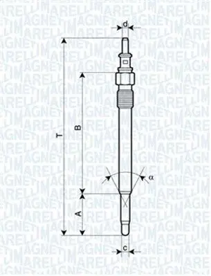 Handler.Part Glow plug Magneti Marelli 062900012304 1