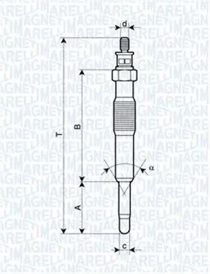 Handler.Part Glow plug Magneti Marelli 062900017304 1