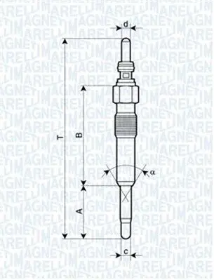 Handler.Part Glow plug Magneti Marelli 062900028304 1