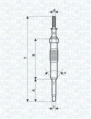 Handler.Part Glow plug Magneti Marelli 062900034304 1