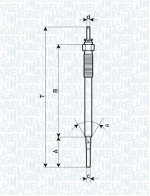 Handler.Part Glow plug Magneti Marelli 062900036304 1