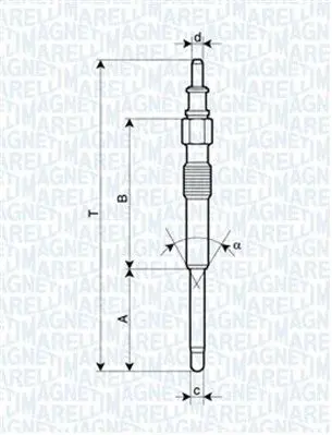 Handler.Part Glow plug Magneti Marelli 062900042304 1