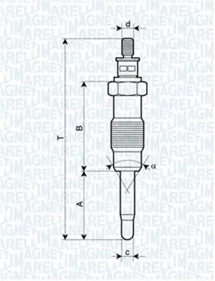 Handler.Part Glow plug Magneti Marelli 062500300304 1