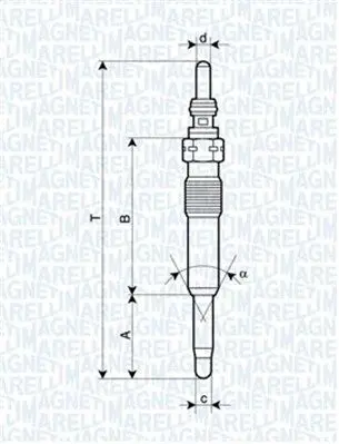 Handler.Part Glow plug Magneti Marelli 062900071304 1